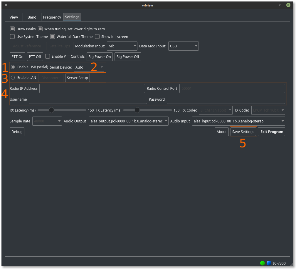 Annotated settings