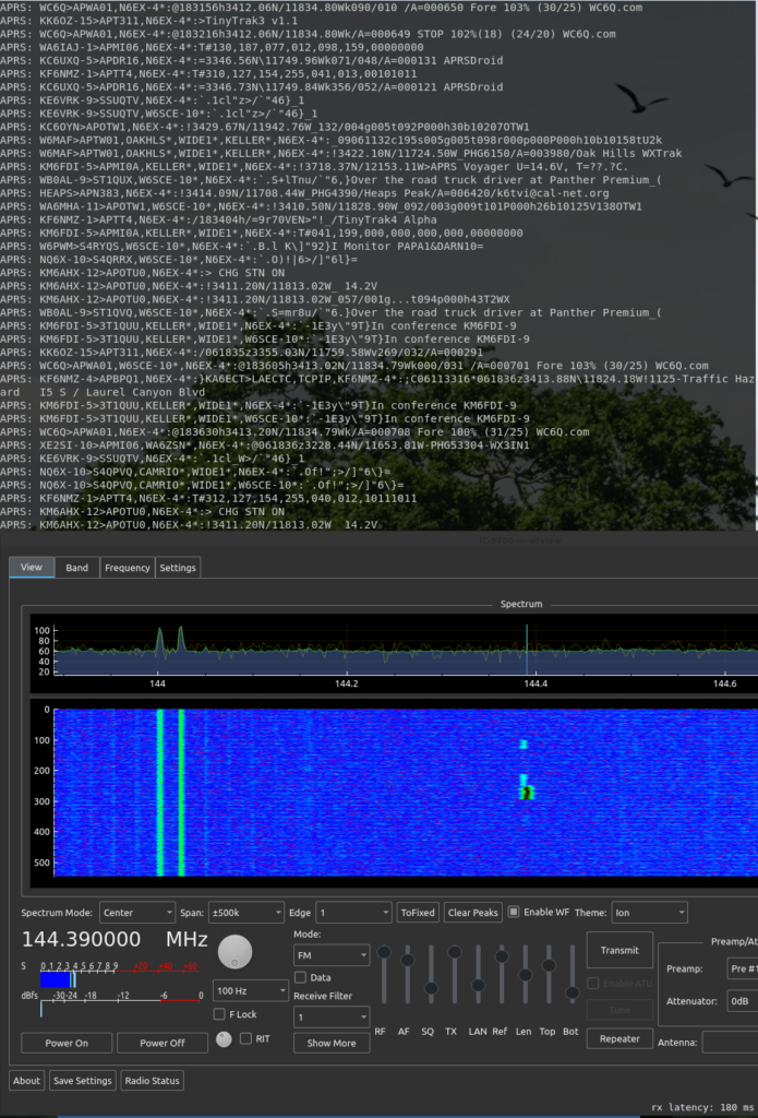 APRS decoding with wfview