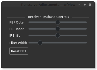 Show More controls, including IF Shift, Filter Width, and PBT
