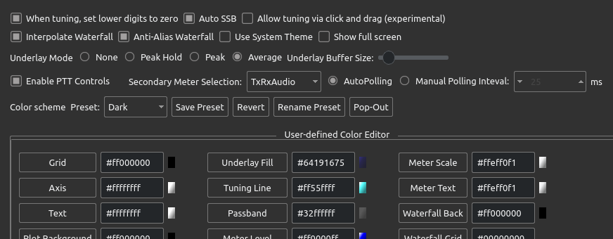 Settings Tab | wfview