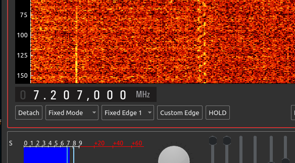 wfview frequency widget